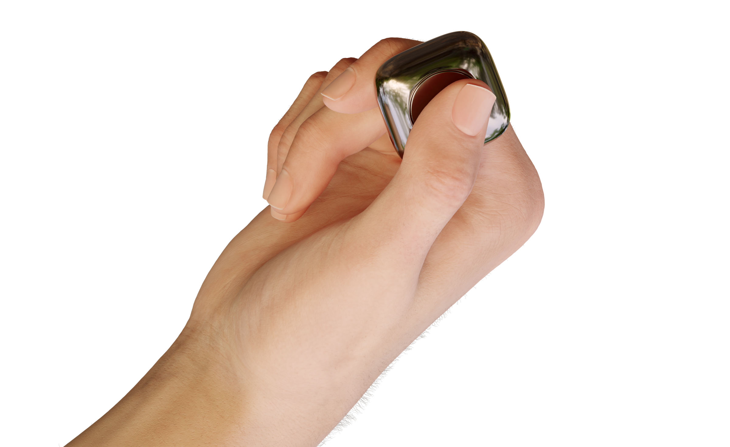 Say device held in hand